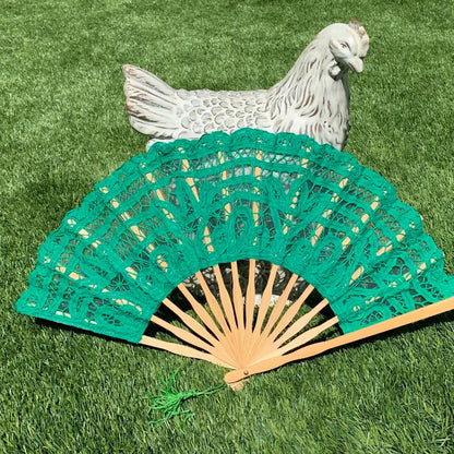 Battenburg Lace Fan