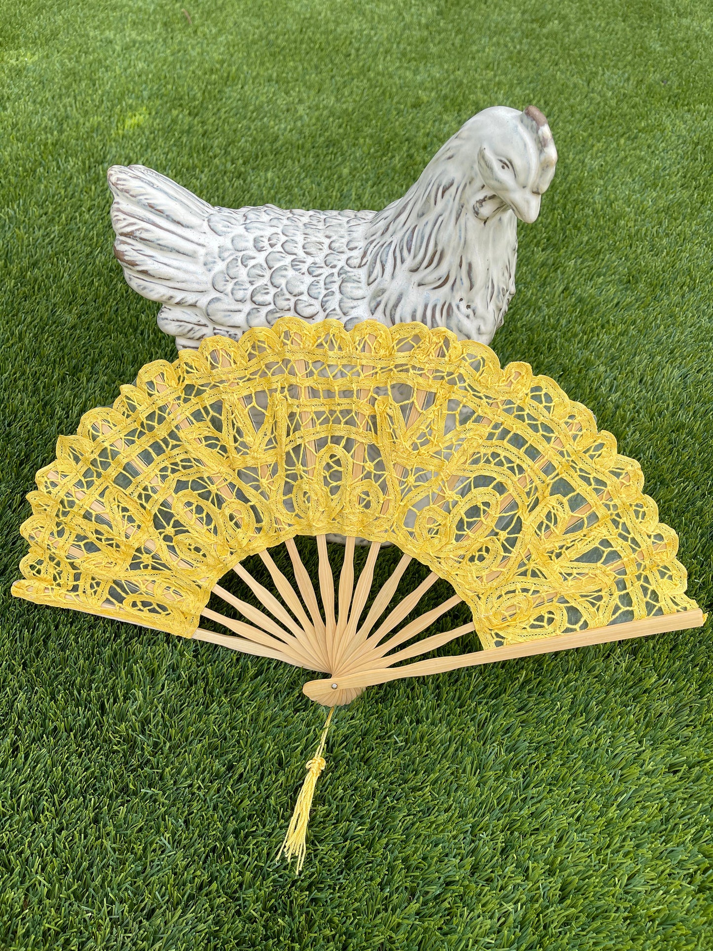Battenburg Lace Fan