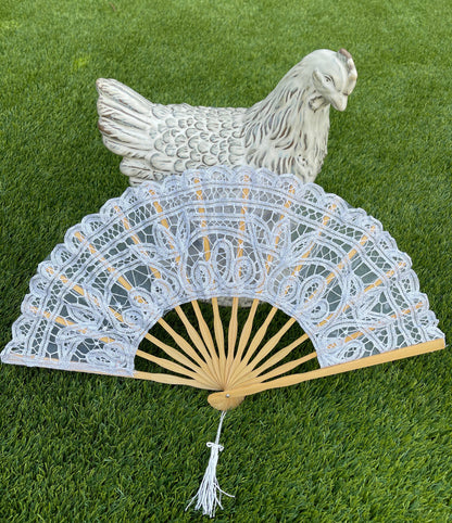 Battenburg Lace Fan