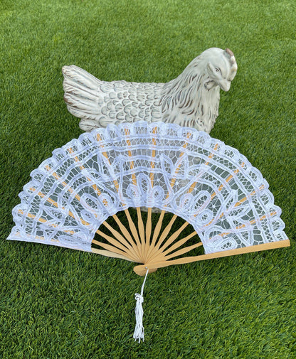 Battenburg Lace Fan