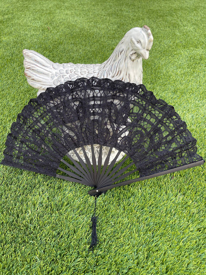 Battenburg Lace Fan
