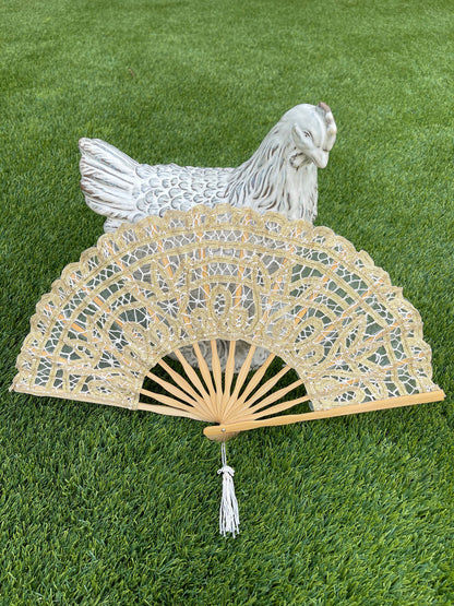 Battenburg Lace Fan