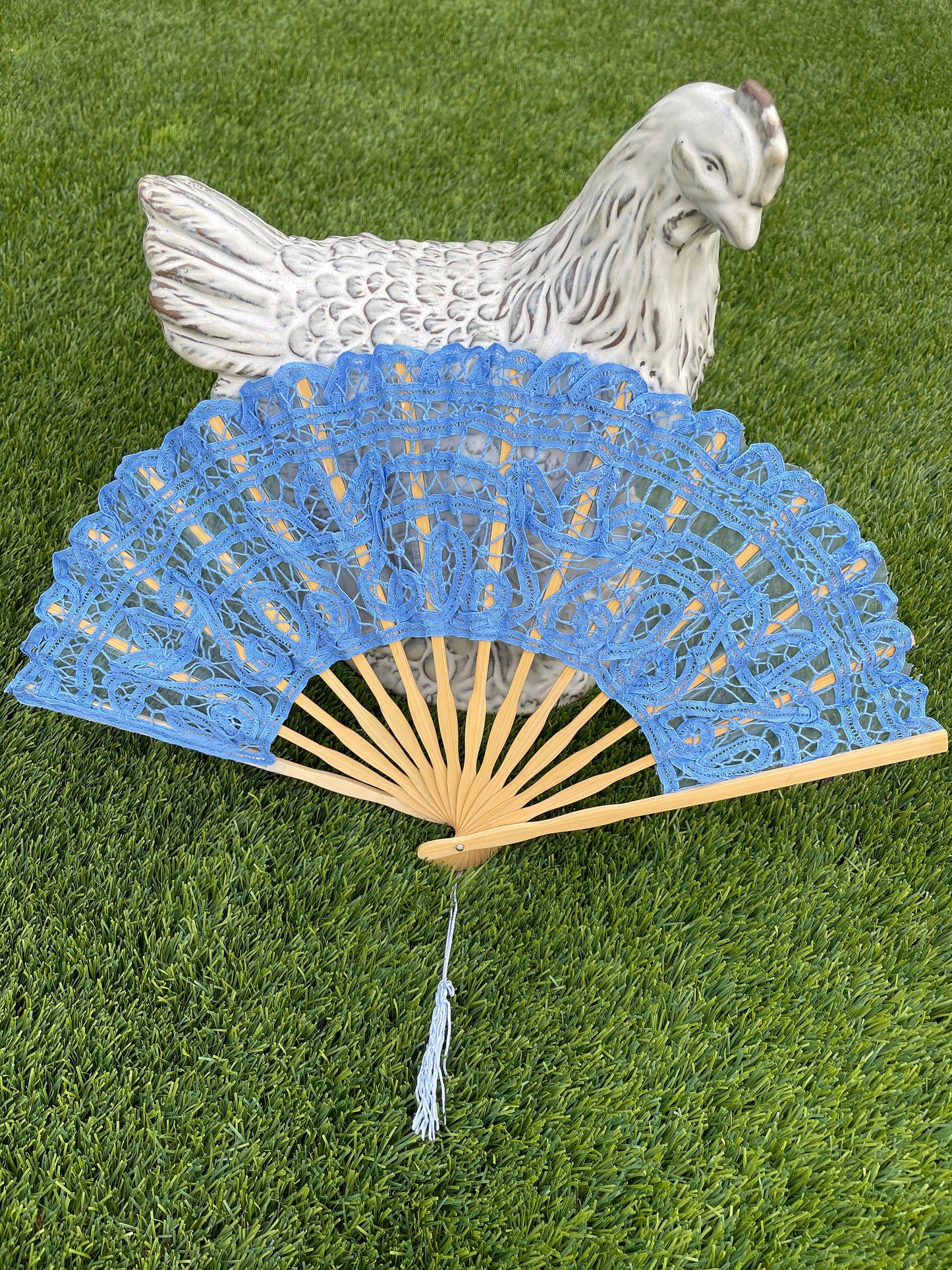 Battenburg Lace Fan