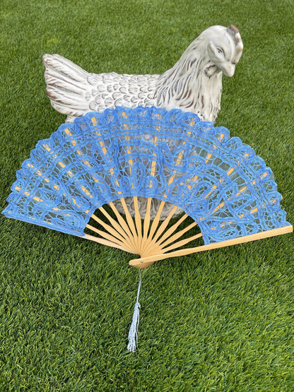 Battenburg Lace Fan