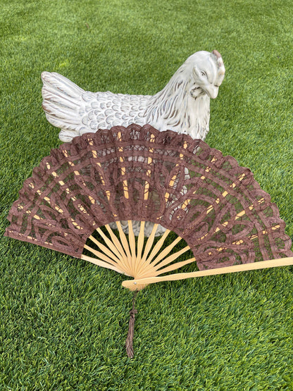 Battenburg Lace Fan